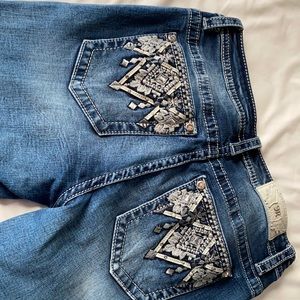 Miss Me Jeans Size 31 Mid Rise Straight